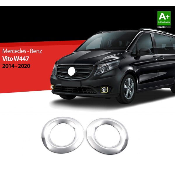 Nerez rámčeky hmlovky Mercedes Vito W447