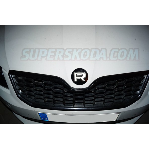 Škoda Rapid - krytka predného alebo zadného loga R-line white