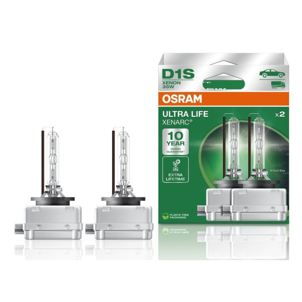 OSRAM XENARC ULTRA LIFE D1S xenónové výbojky, PK32d-2 - až 4x dlhšia životnosť, 2 ks v balení