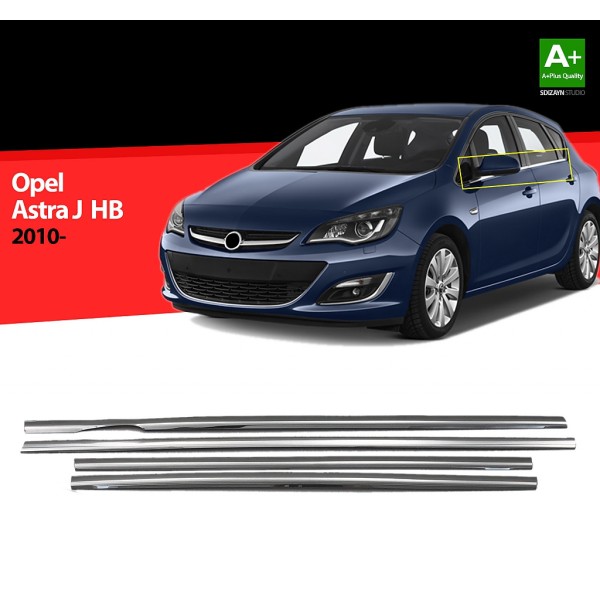 Nerez lišty spodnej hrany okien dverí Opel Astra J Hatchback