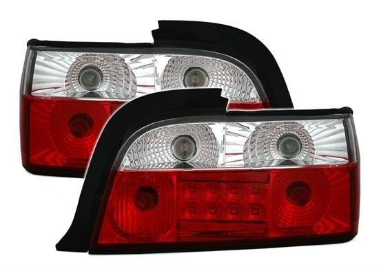 Zadné svetlá BMW 3 E36 coupe, cabrio LED červeno / číre