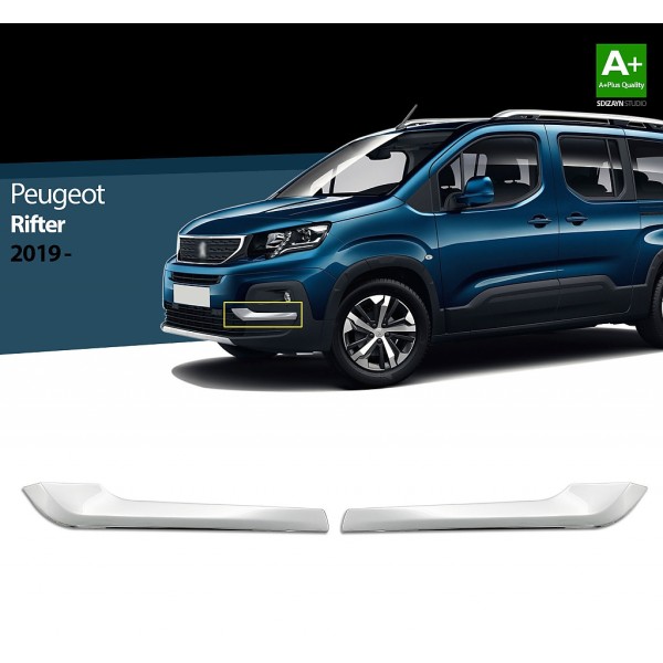 Nerez rámčeky hmlovky Peugeot Rifter