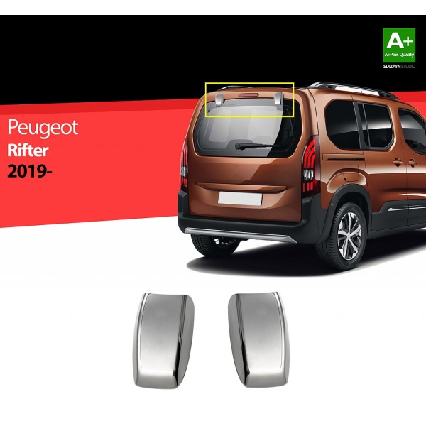 Chrómové kryty pántov otváranie zadných dverí Peugeot Rifter