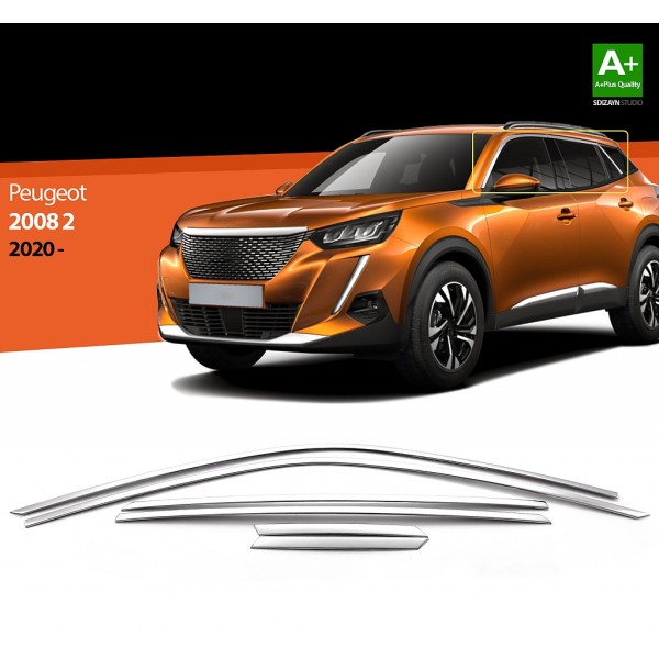 Nerez lišty hornej hrany okien dverí Peugeot 2008 II