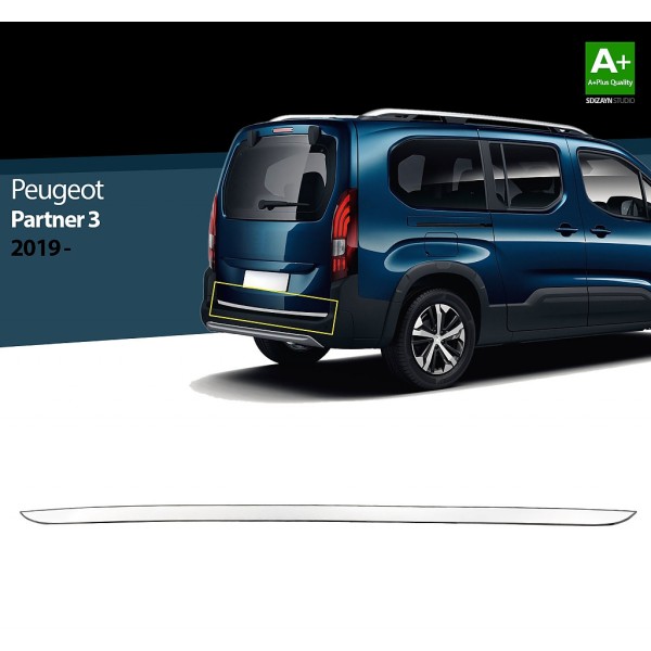 Nerez lišta spodnej hrany zadných dverí Peugeot Partner III