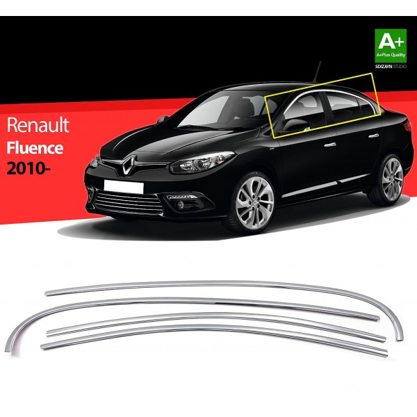 Nerez lišty hornej hrany okien dverí Renault Fluence