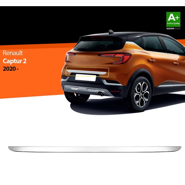 Nerez dekoračná lišta nad ŠPZ Renault Captur II