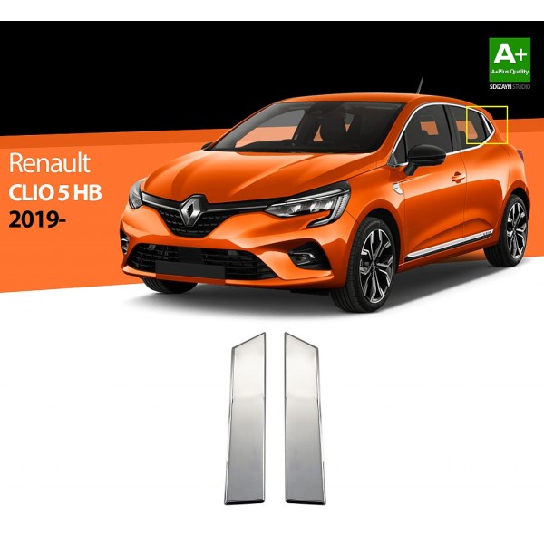 Nerez kryty kľučiek Renault Clio V - 2 ks - zadní