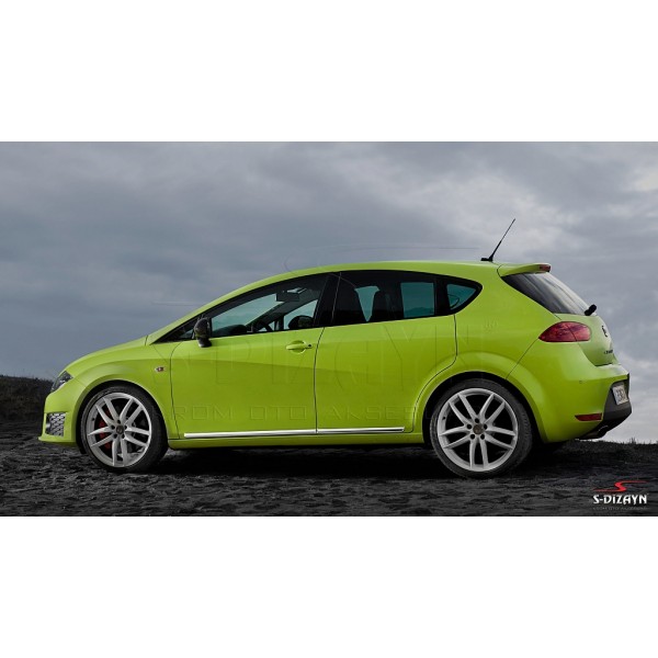 Nerez + ABS lišty dverí Seat Leon 1P