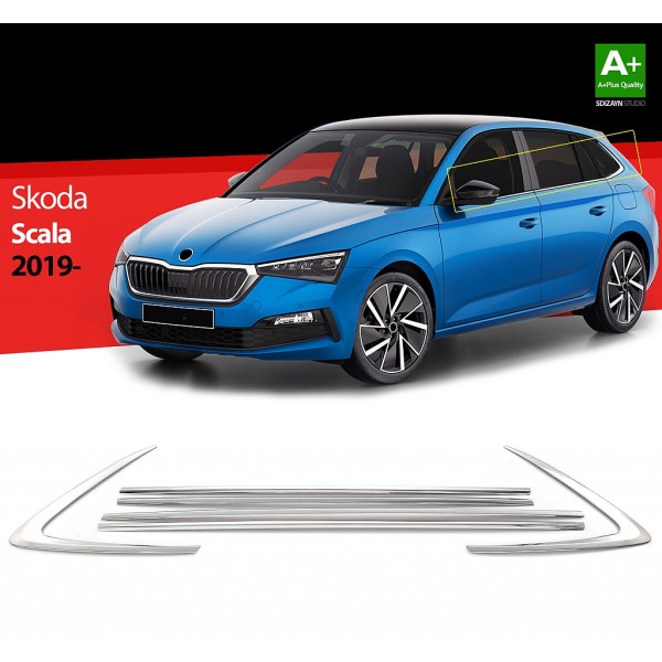 Nerez lišty okien dverí Škoda SCALA