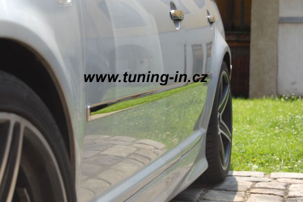 VW Golf IV 4D / Variant - nerez chrom lišty bočných dverí - OMSA LINE
