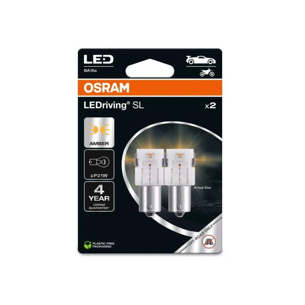 OSRAM LED autožiarovky LEDriving SL BA15s, oranžová