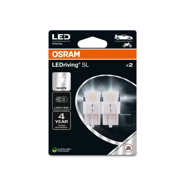 OSRAM LED autožiarovky LEDriving SL W21/5W, biela
