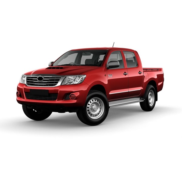 Nerez + ABS lišty dverí Toyota Hilux VII
