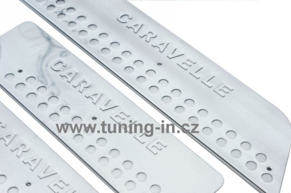 VW T4 Caravelle - nerez chrom prahové lišty - OMSA LINE