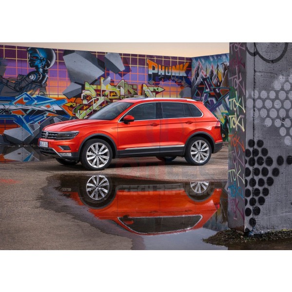 VW Tiguan II 2016+ NEREZ chrom bočné lišty dverí v štýle R-Line - OMTEC