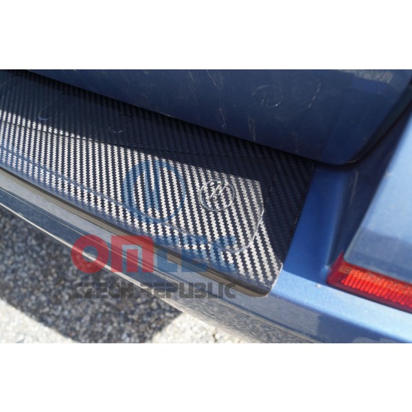 VW T6 - ochranný panel zadného nárazníka z pravého karbónu