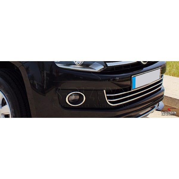 Nerez rámčeky okolo hmloviek Volkswagen Amarok I