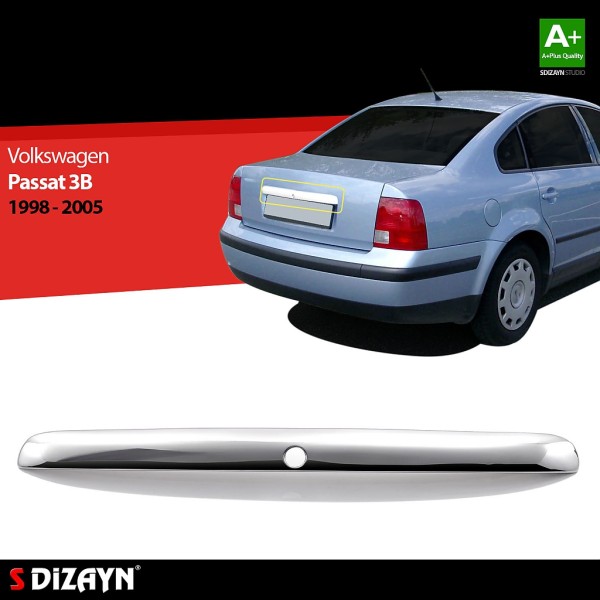 Nerez dekoračná lišta nad ŠPZ Volkswagen Passat B5