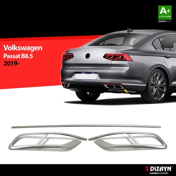 Nerez lišty koncoviek výfuku Volkswagen Passat B8.5 - R-Line