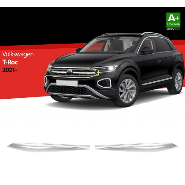 Nerez Lišty prednej masky Volkswagen T-Roc FL