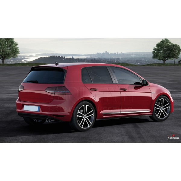 Nerez + ABS lišty dverí Volkswagen Golf VII