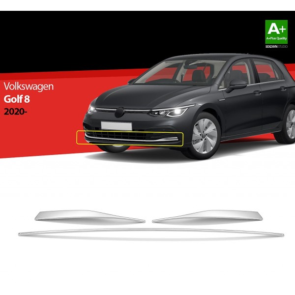 Nerez lišty predného nárazníka Volkswagen Golf VIII