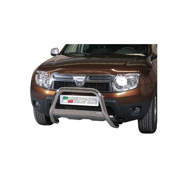 Dacia Duster I nerezový predný ochranný rám 63mm