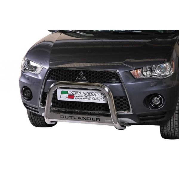 Mitsubishi Outlander II FL nerezový predný ochranný rám 63mm