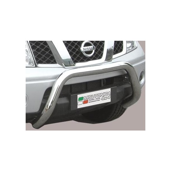 Nissan Navara II nerezový predný ochranný rám 76mm