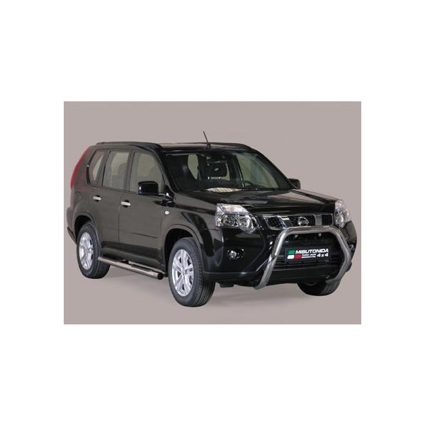 Nissan X-Trail II FL nerezový predný ochranný rám 76mm