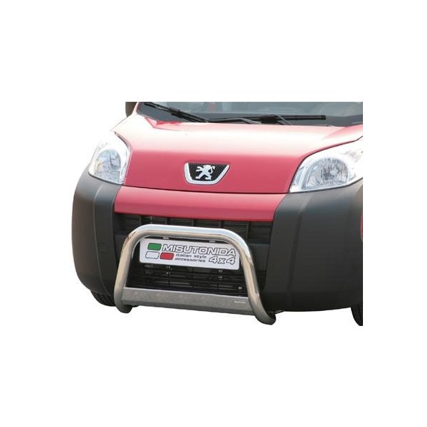 Peugeot Bipper nerezový predný ochranný rám 63mm