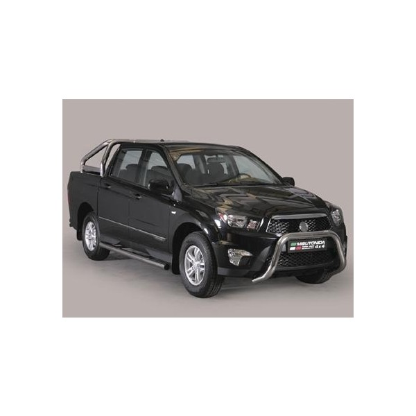 SsangYong Actyon Sports FL nerezový predný ochranný rám 76mm
