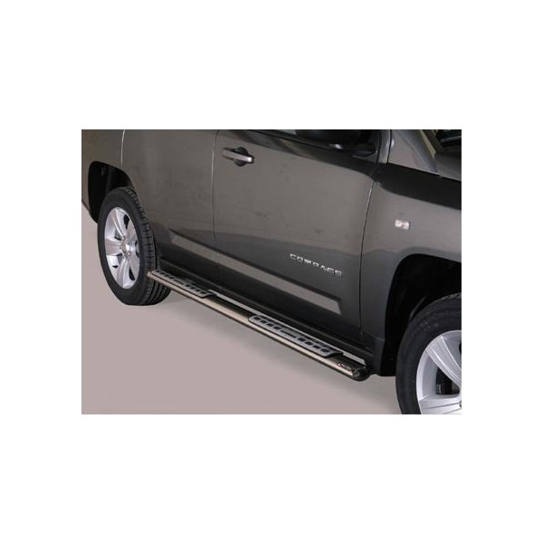 Nerez bočné dizajnové nášľapy JEEP Compass