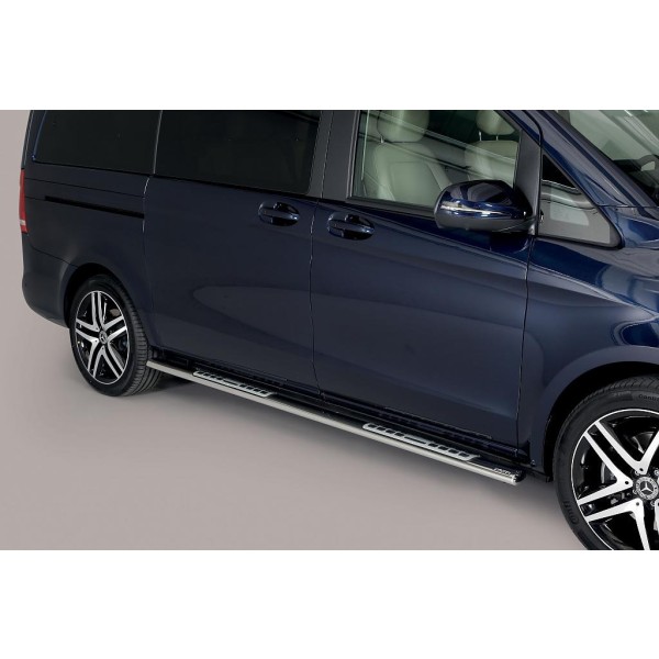 Nerez bočné dizajnové nášľapy Mercedes Vito / Viano / V-Class W447