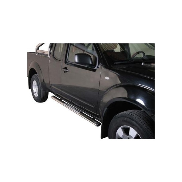 Nerez bočné dizajnové nášľapy Nissan Navara, King Cab