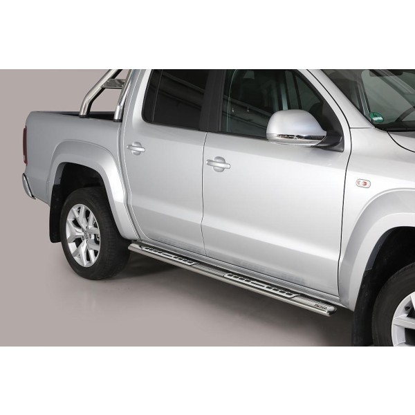 Nerez bočné dizajnové nášľapy Volkswagen Amarok