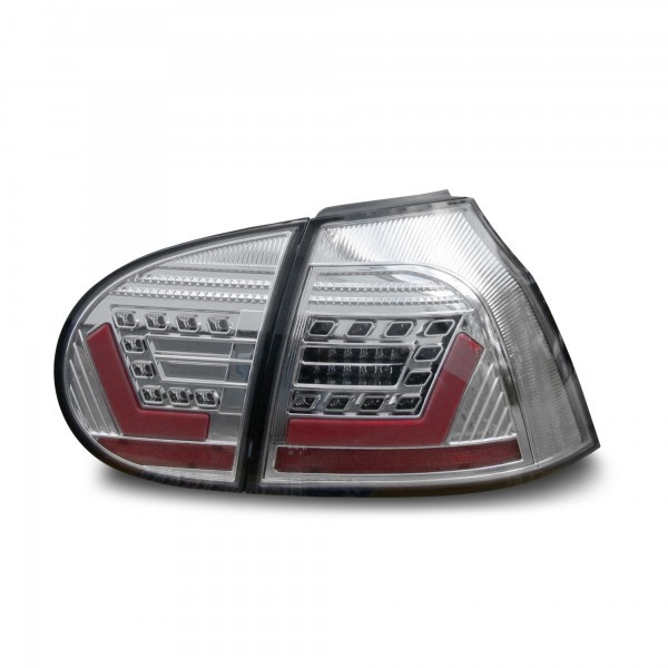 Zadné svetlá VW Golf V (5; 03-08) Lightbar - chróm