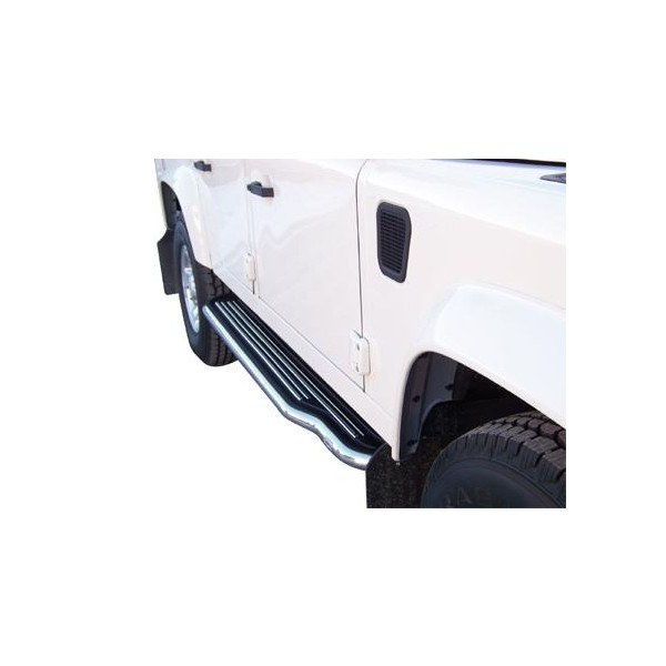Bočné nerezové nášľapy Land Rover Defender 90