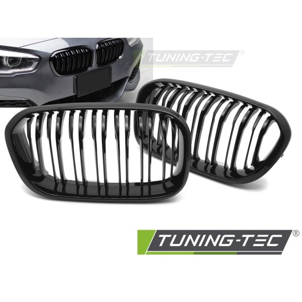 BMW F20/F21 LCI 2015-2018 - Predná maska ​​double bar čierna lesklá