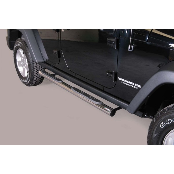 Nerez bočné nášľapy so stúpadlami Jeep Wrangler