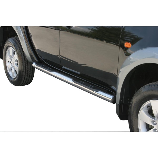 Nerez bočné nášľapy so stúpadlami Mitsubishi L200 Double Cab II