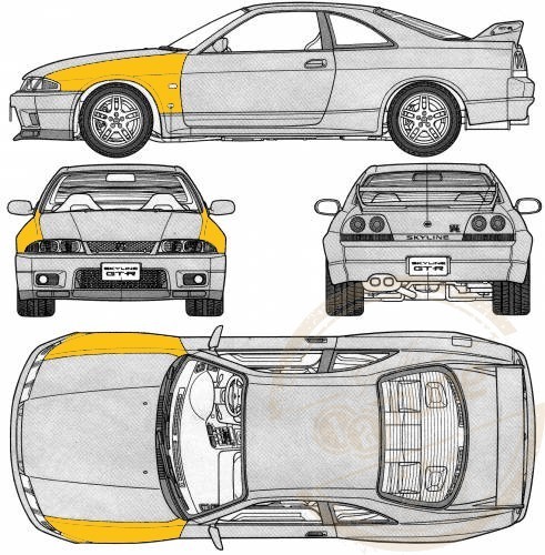 Blatníky - Nissan Skyline R33 GTS 93-98 2-dv.coupe