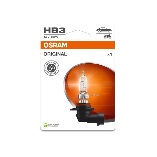 OSRAM STANDARD autožiarovka HB3, 1 ks v balení