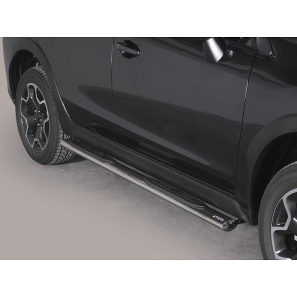  oválne bočné nášľapy Misutonida so stúpadlami pre Subaru XV, od r.v. 2012->, nerezové 