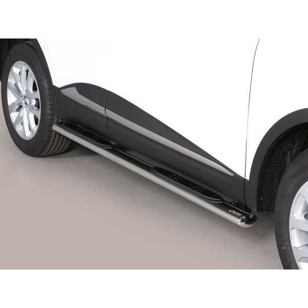  oválne bočné nášľapy Misutonida so stúpadlami pre Renault Kadjar, od r.v. 2015- , nerezové, 95x60mm 