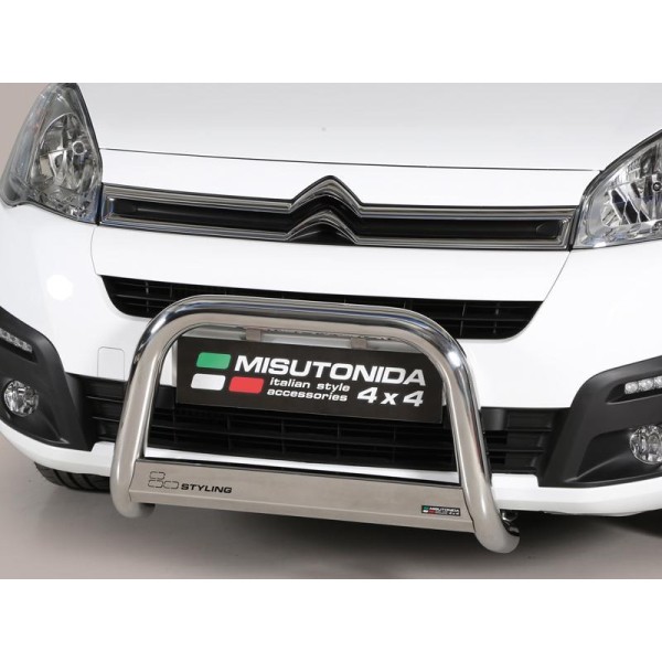 Citroen Berlingo II facelift nerezový predný ochranný rám 63mm