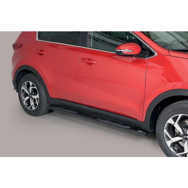  oválne bočné nášľapy Misutonida so stúpadlami pre Kia Sportage IV, od r.v. 2016-2021, nerezové, 95x60mm 