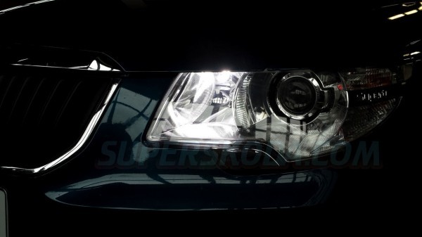 Škoda Superb II - LED diódy do parkovacích svetiel