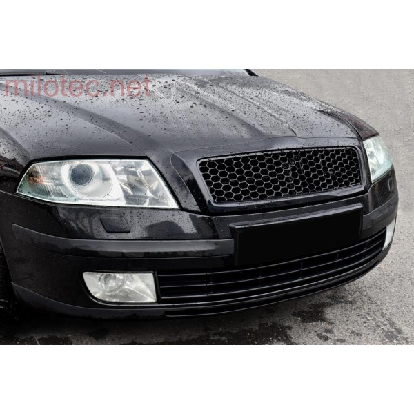 Škoda Octavia II 2004-2008 - Predná maska s čiernou plastovou mriežkou